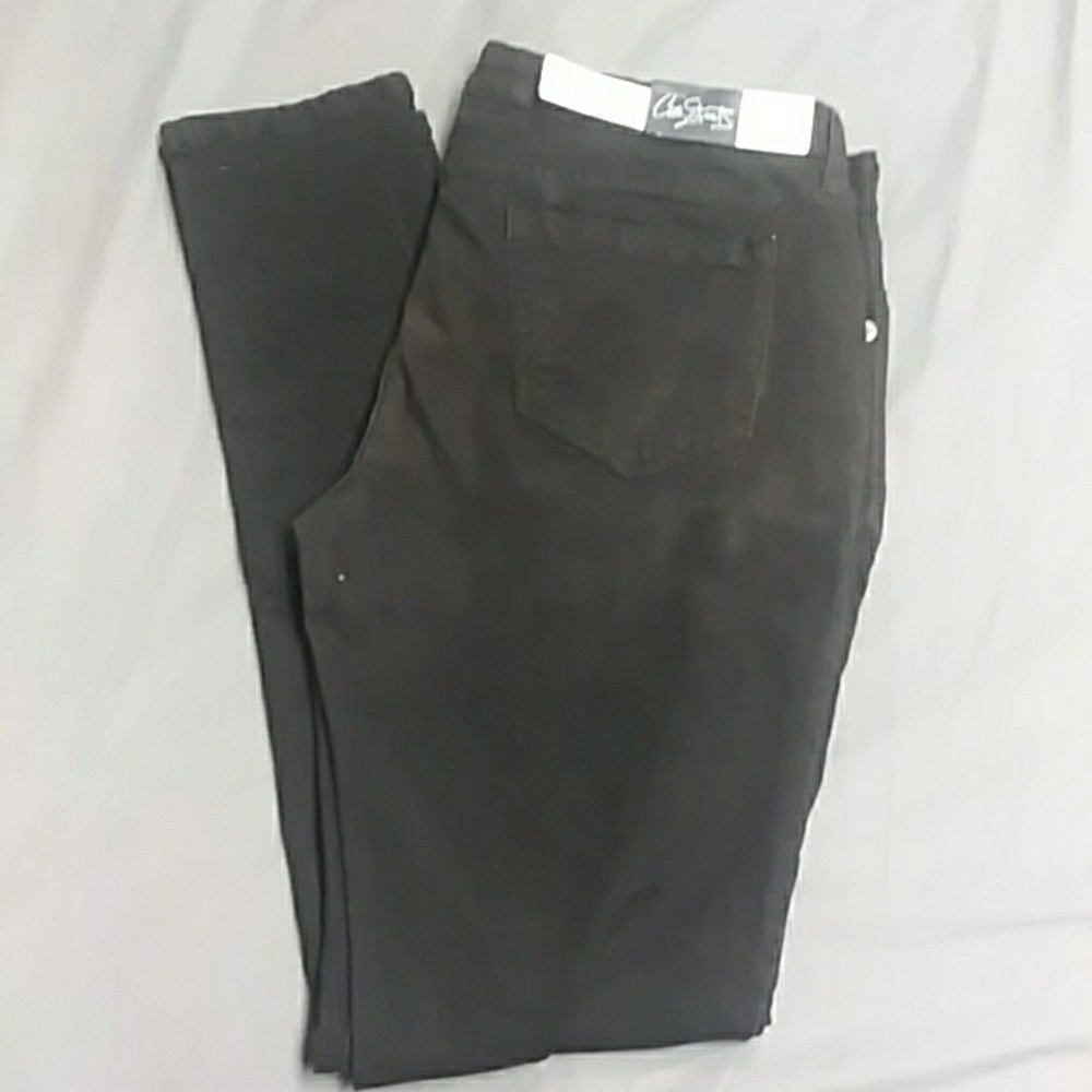City Streets black stretch skinnies